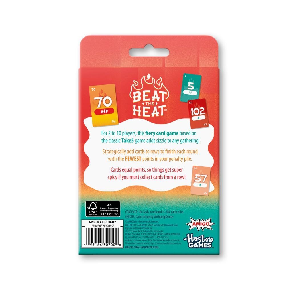 Beat The Heat Card Game Hasbro Games