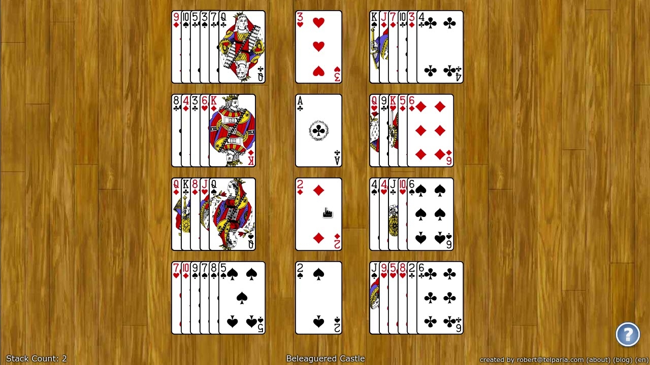 Beleaguered Castle Solitaire How To Play YouTube