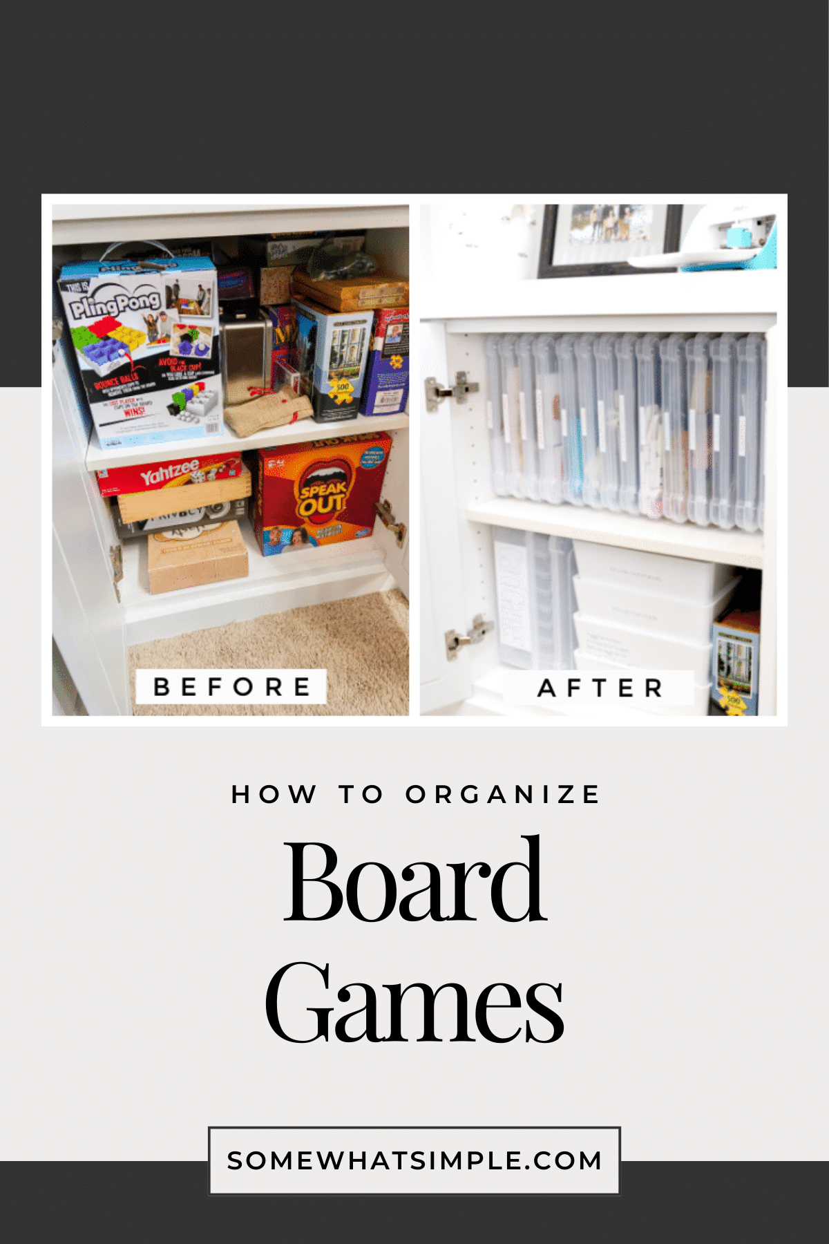 Board Game Storage Organization Board Game Storage Organization