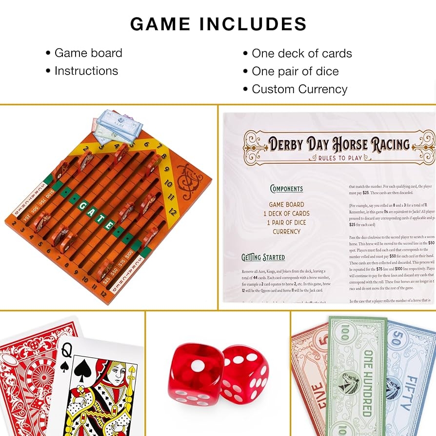 horse race board game rules