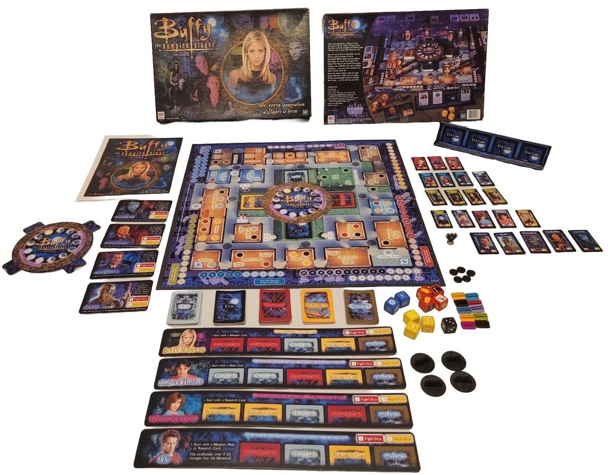 BUFFY THE VAMPIRE SLAYER THE GAME 2000 Milton Bradley COMPLETE Used EBay