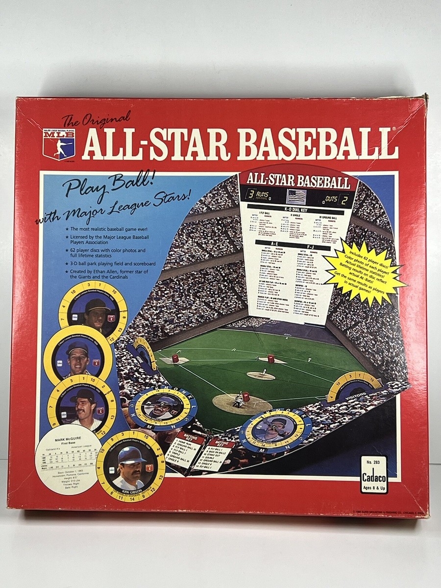 Cadaco The Original All Star Baseball Game 1989 Complete EBay