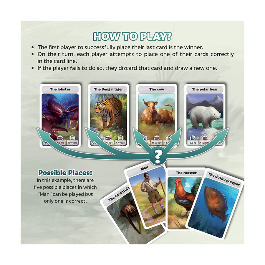 Cardline Animals Card Game The Red Balloon Company