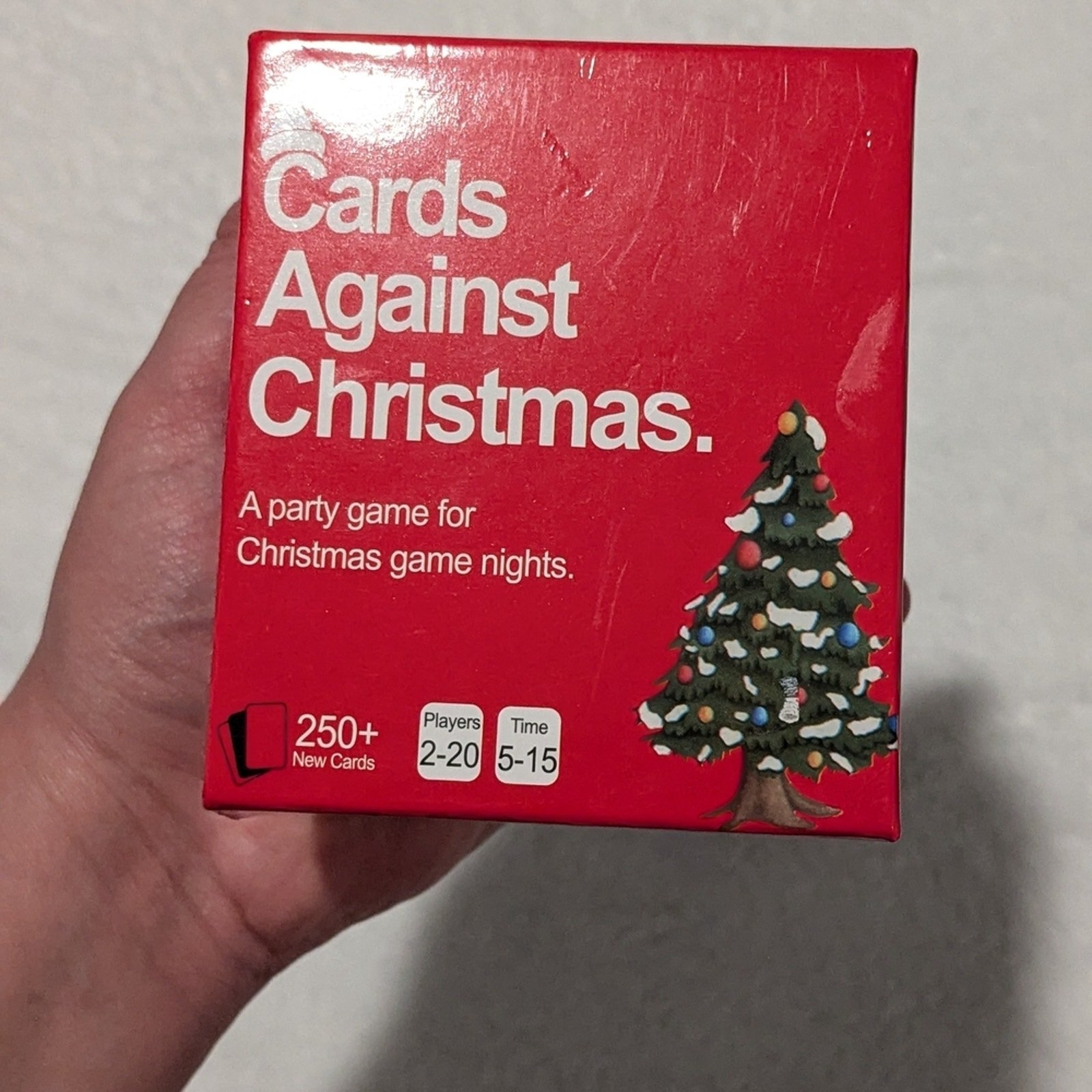 Cards Against Christmas Game Festive Red Good Condition