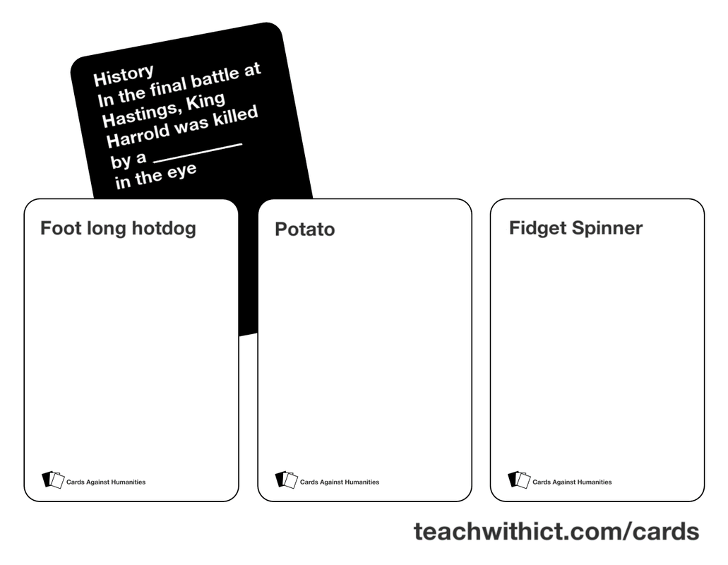 Cards Against Humanities Python Tutorial TeachComputing