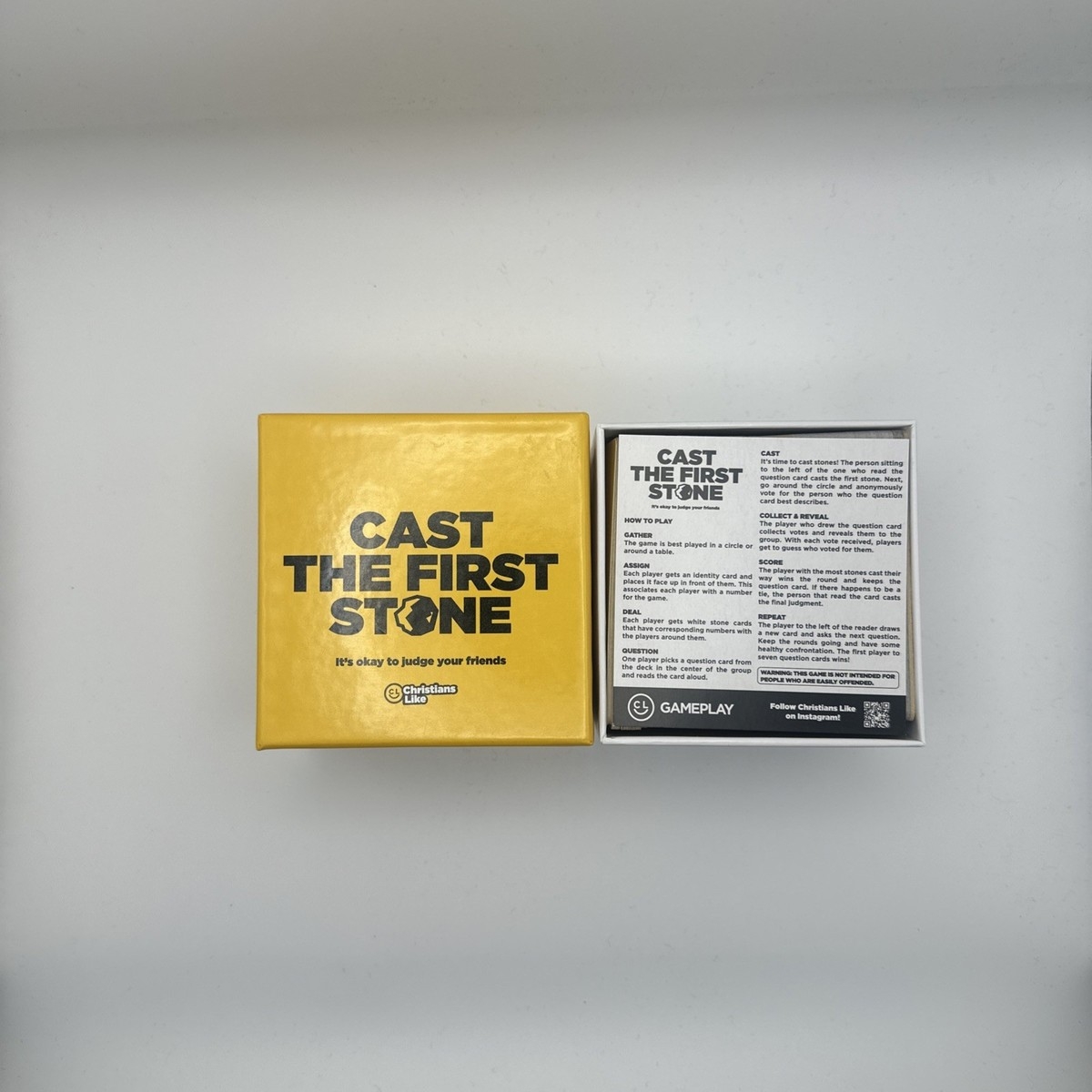 Cards Christians Like Cast The First Stone Card Game EBay