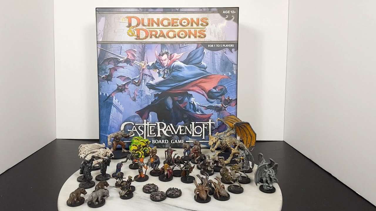 Castle Ravenloft Board Game Miniatures Review YouTube
