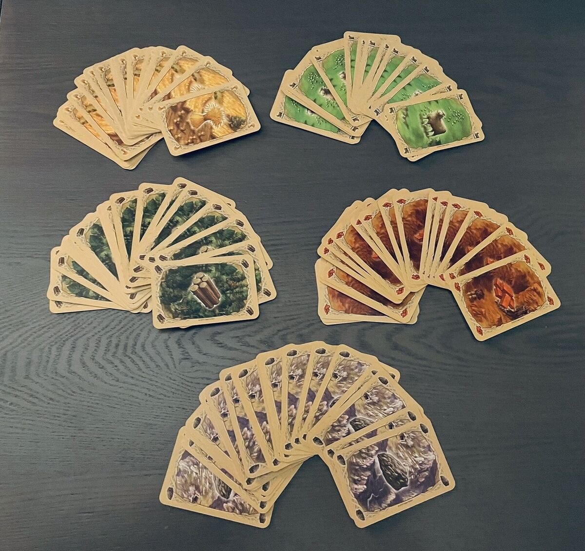 Catan Complete Set Of All Resource Cards Official Replacement Game Pieces EBay
