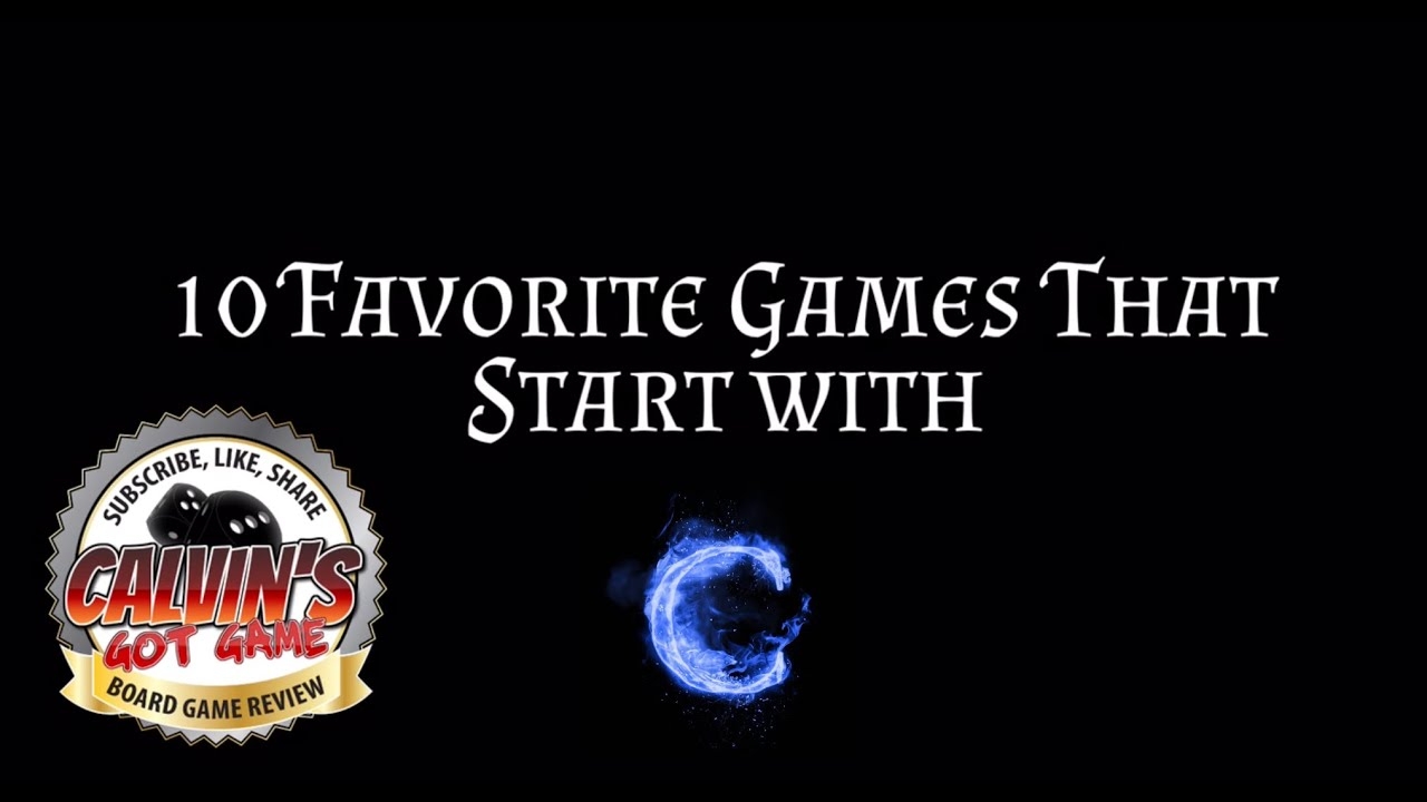 CGG 10 Favorite Board Games That Start With C YouTube