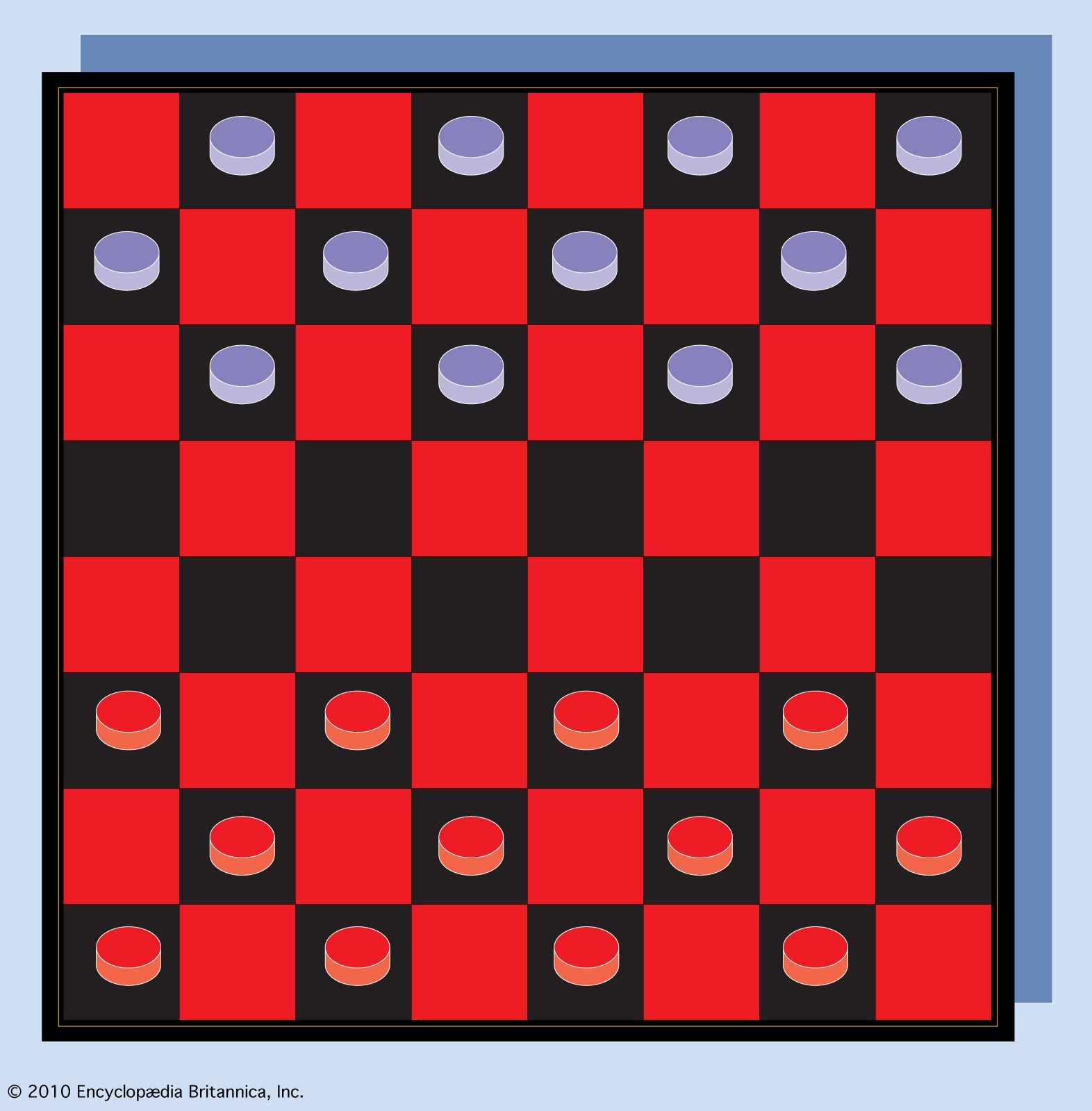 Checkers Rules Tactics Variations Britannica