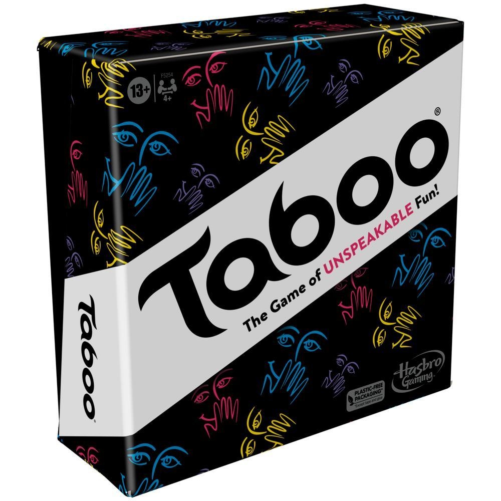 Classic Taboo Game Word Guessing Game For Adults And Teens 13 And Up Board Game For 4 Players Hasbro Games
