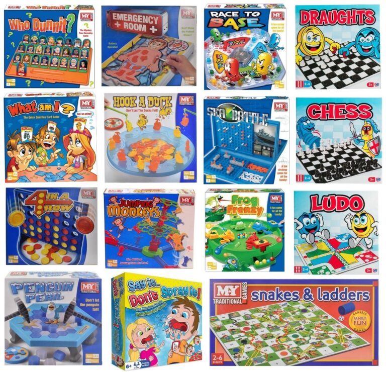 Classic Traditional Board Games Full Size Indoor Kids Children Family Adults Fun EBay