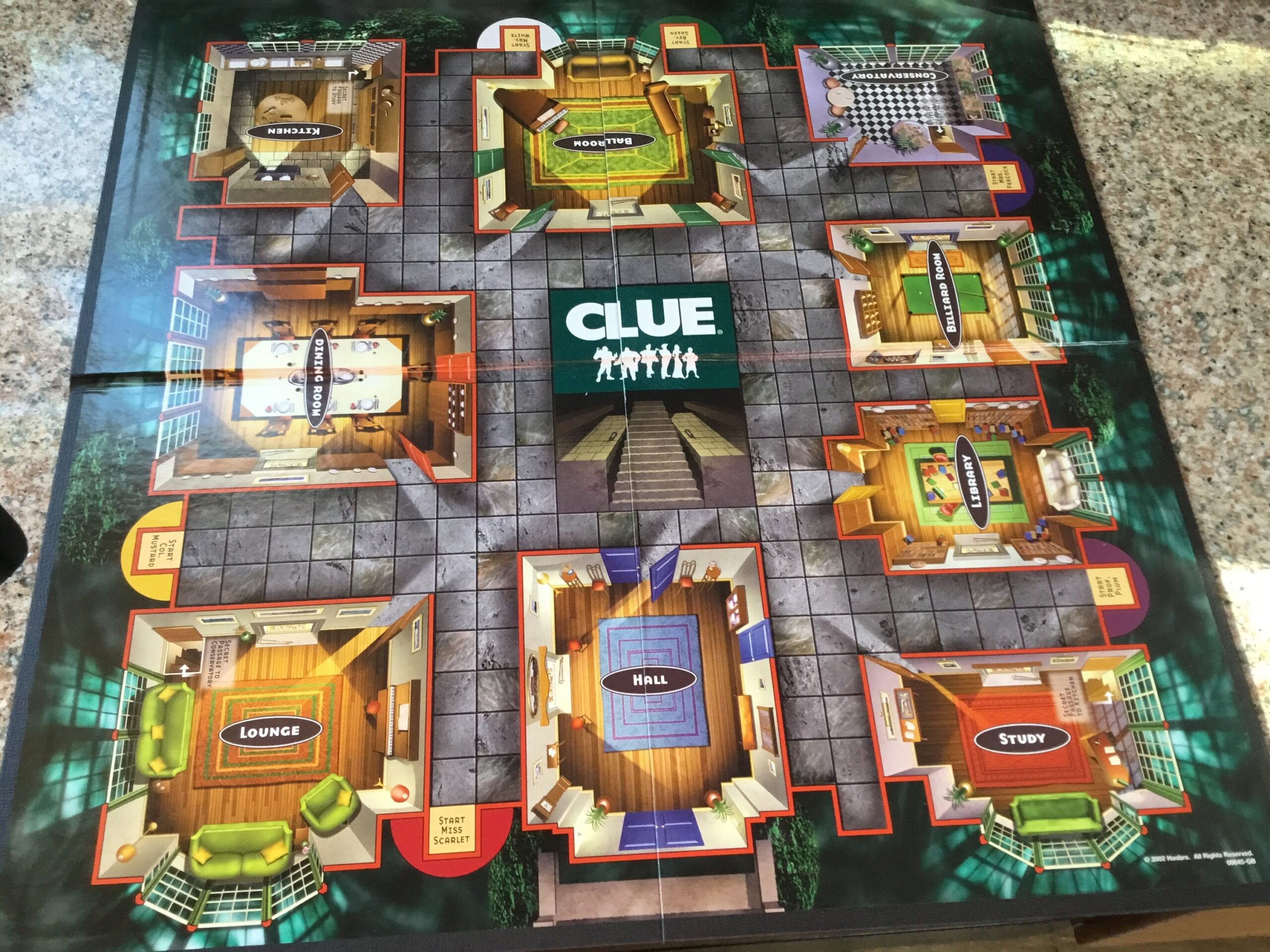 Clue Game Board ONLY Etsy