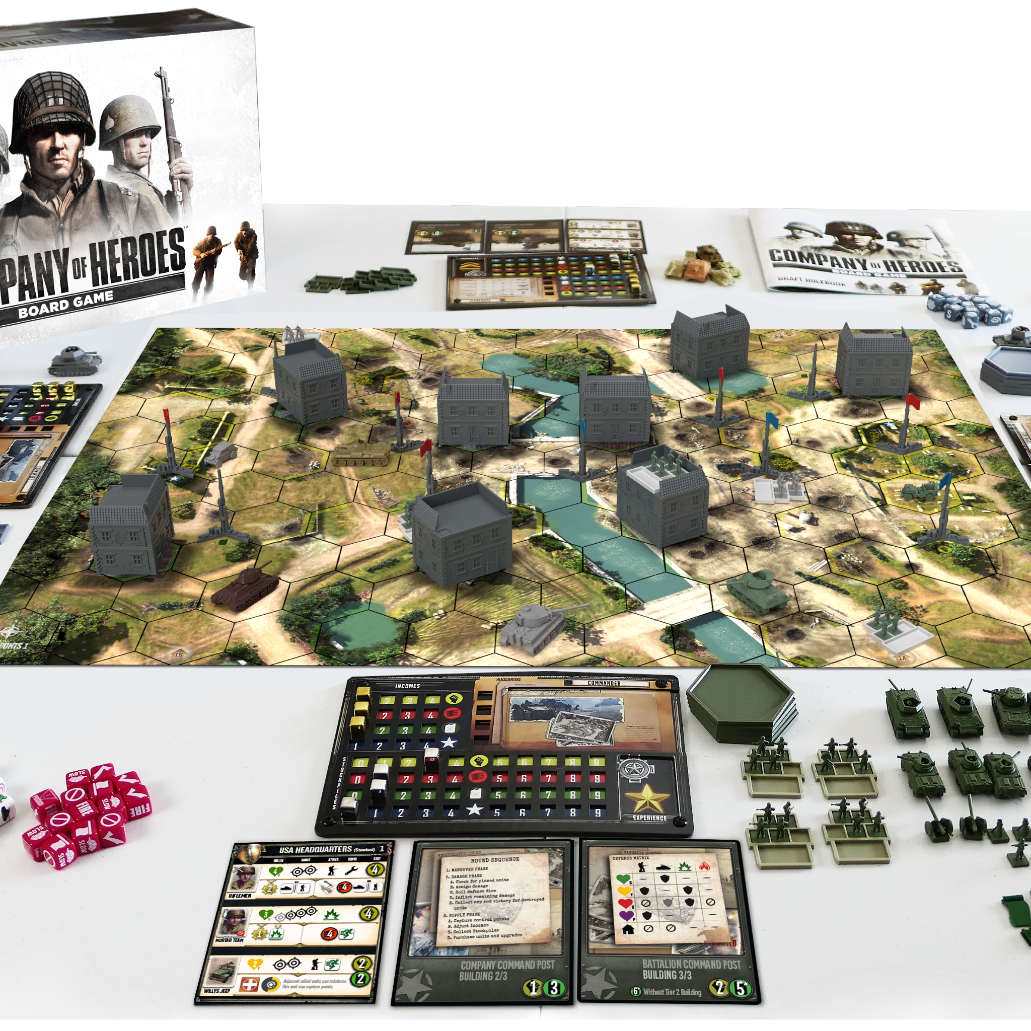 Company Of Heroes Board Game By Bad Crow Games Core Set Full Gamefound