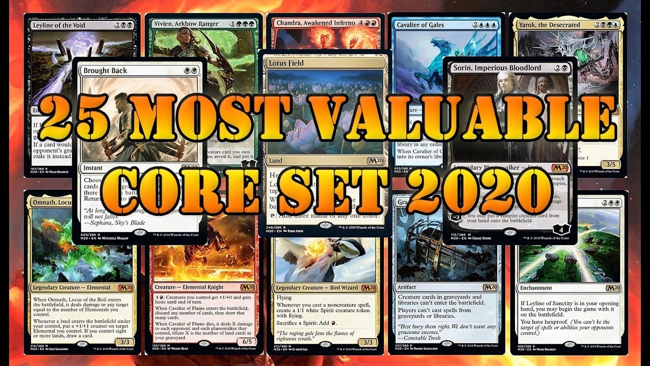 Core Set 2020 Price Guide MTG Cards YouTube