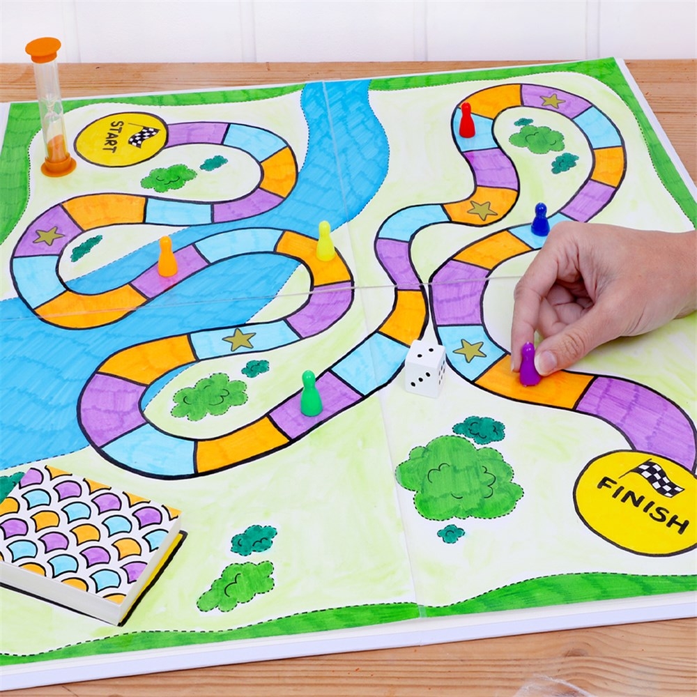 Create Your Own Board Game Paper Card CleverPatch CleverPatch Art Craft Supplies
