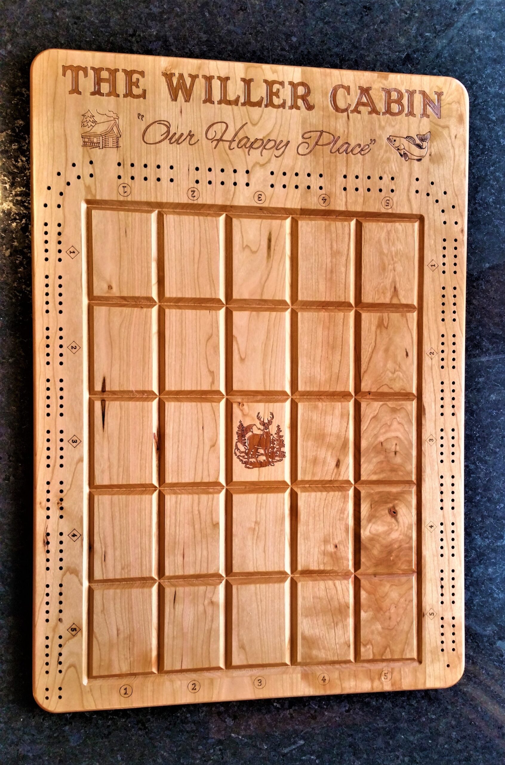 Cross Cribbage Board Lake Cabin And Personalized Etsy