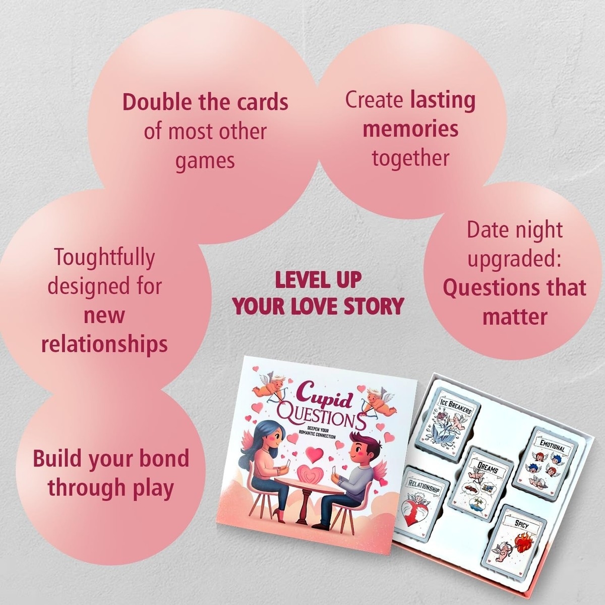 Cupid Questions Couples Game Love 555 Cards New Unopened Fun Date Night Activity EBay