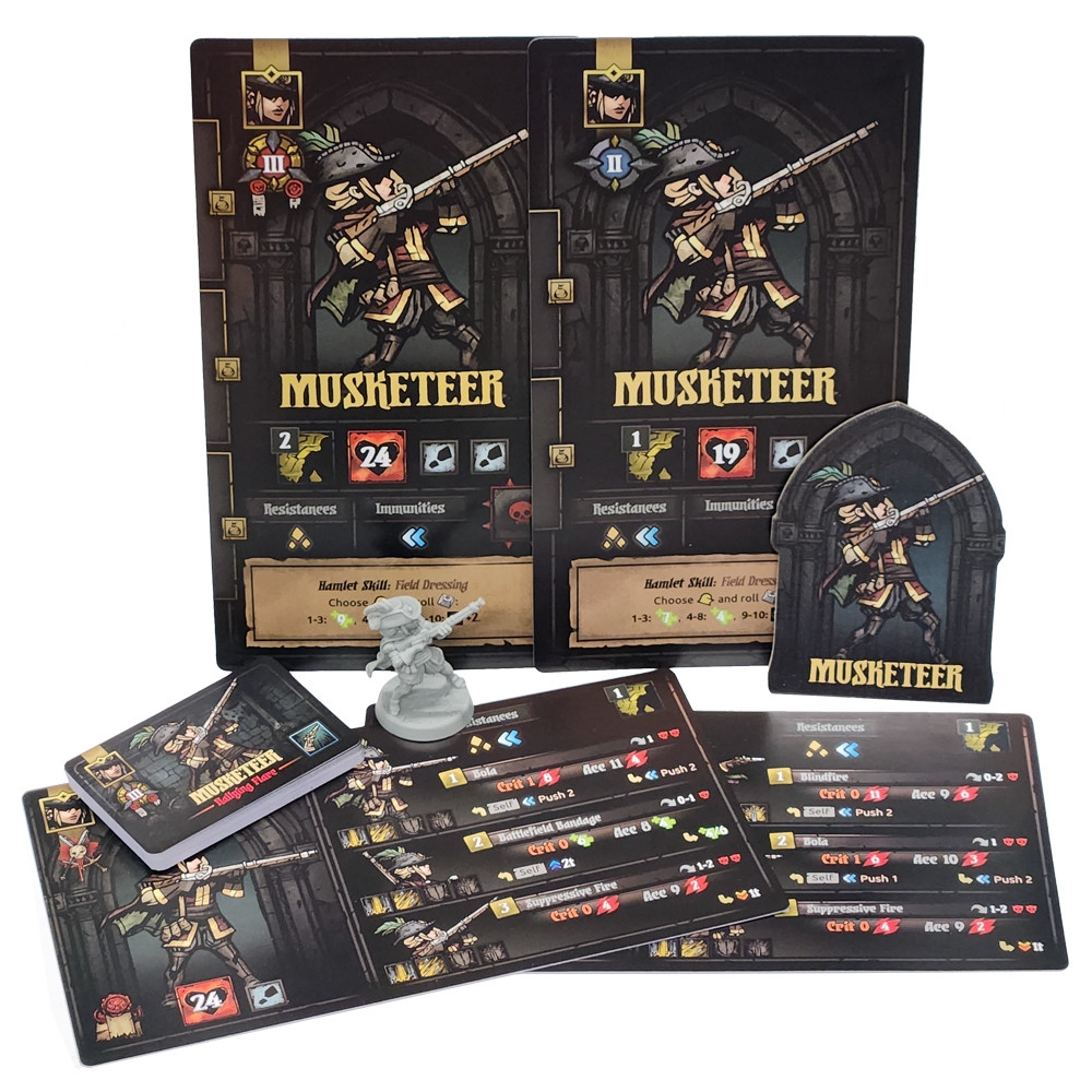 Darkest Dungeon The Board Game Musketeer Hero Touch Of Darkness Board Games Miniature Market