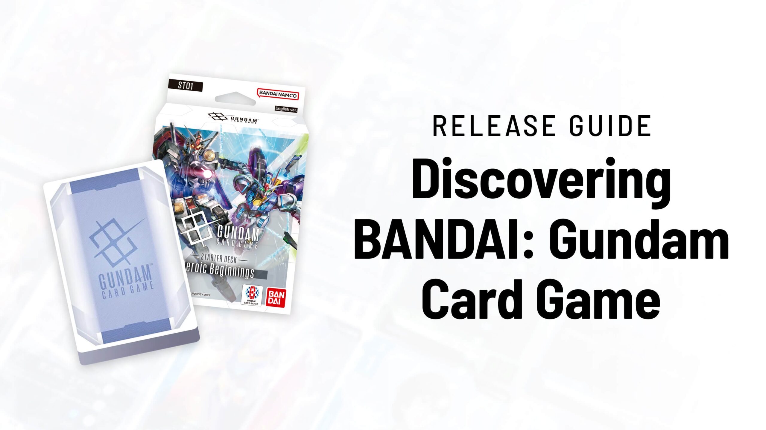 Discovering Gundam Card Game A Guide For Upcoming Releases