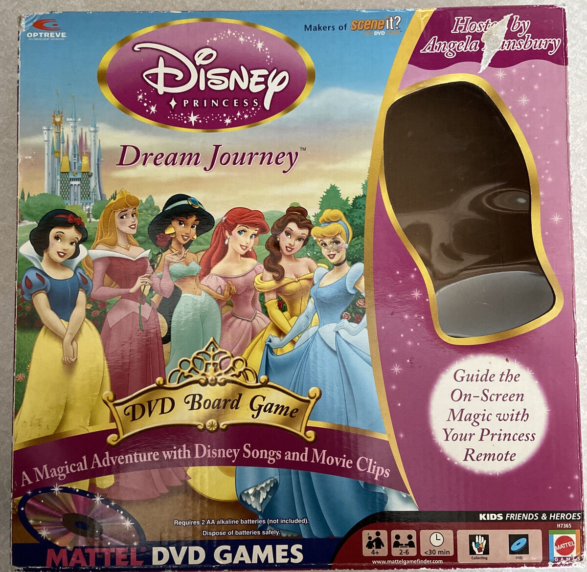 Disney Princess Dream Journey DVD Board Game W Remote Complete Angela Lansbury EBay