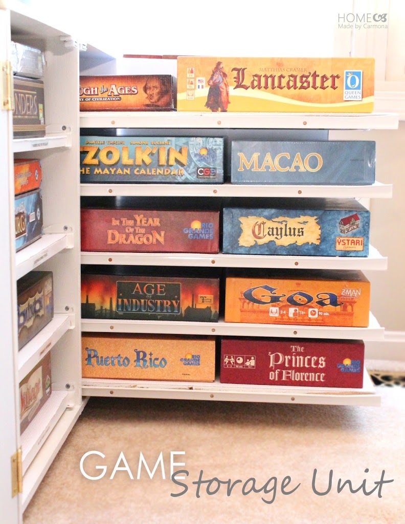 DIY Board Game Storage Unit DIY Board Game Storage Unit