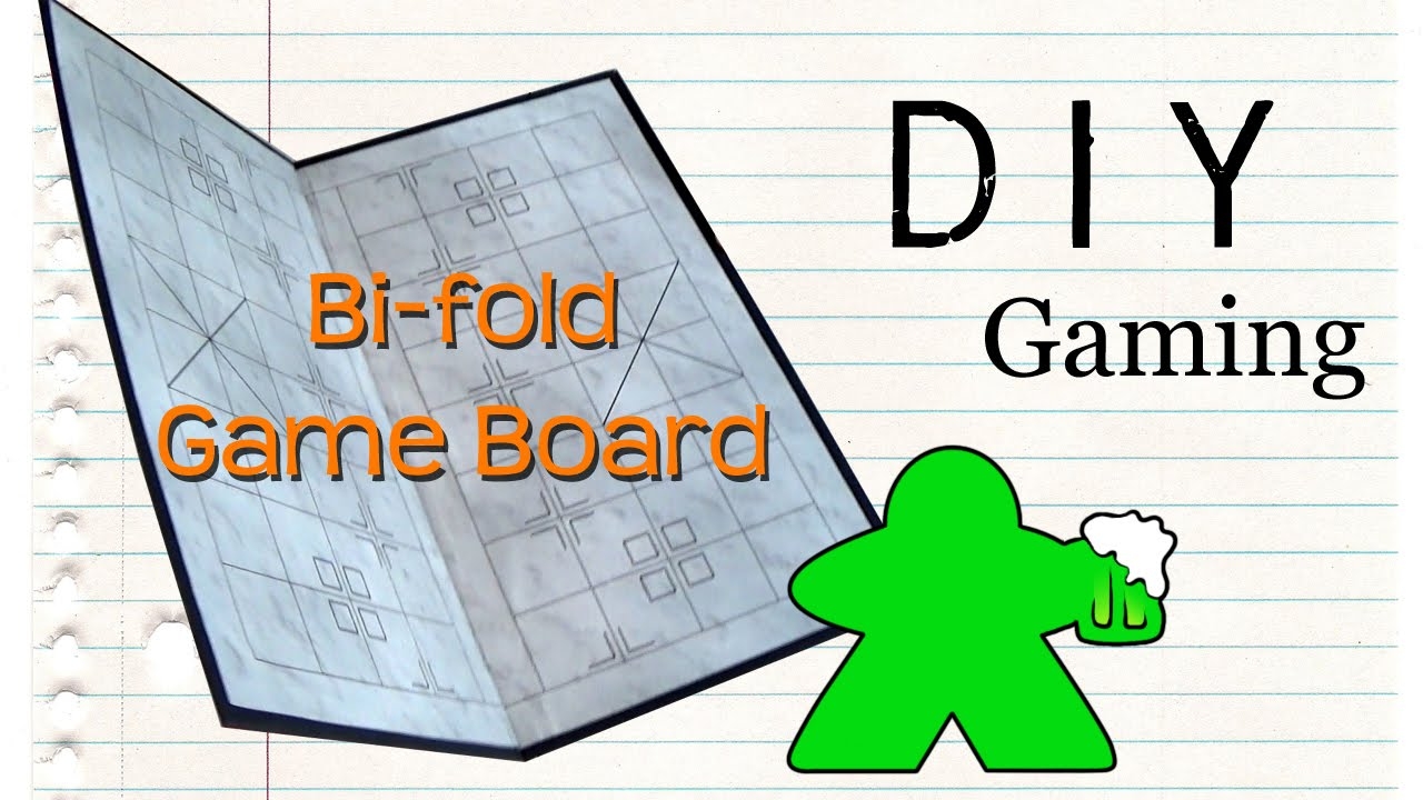 DIY Gaming How To Make A Bi fold Gameboard YouTube