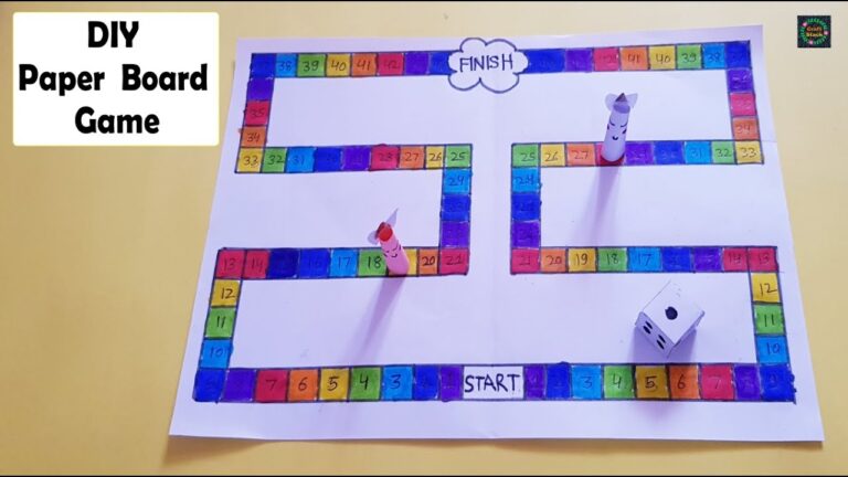 DIY Paper Board Game How To Make A Board Game Easy Game Making Ideas CraftStack YouTube