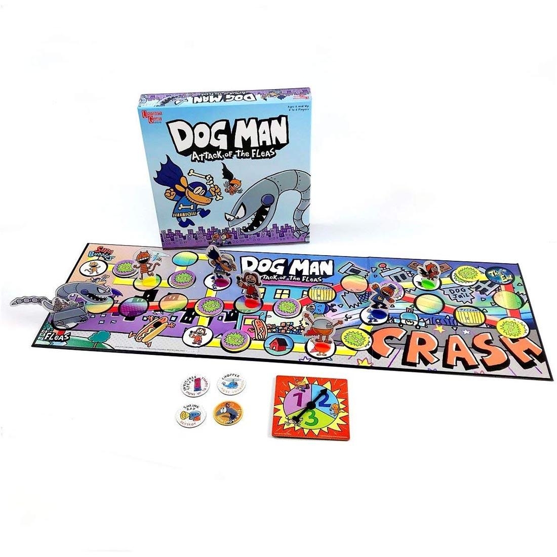 Dog Man Attack Of The FLEAS Board Game By University Games