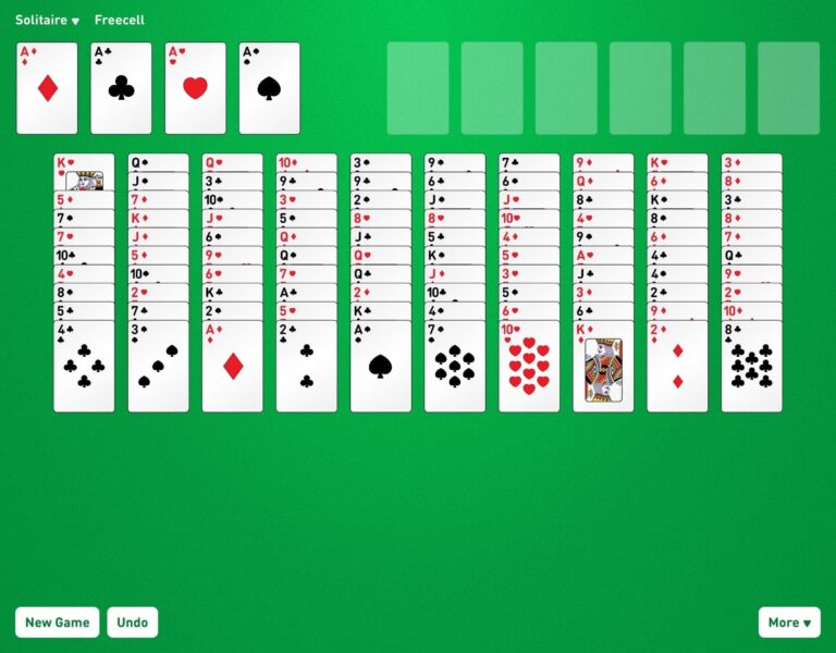 Double FreeCell Solitaire Play Online For Free