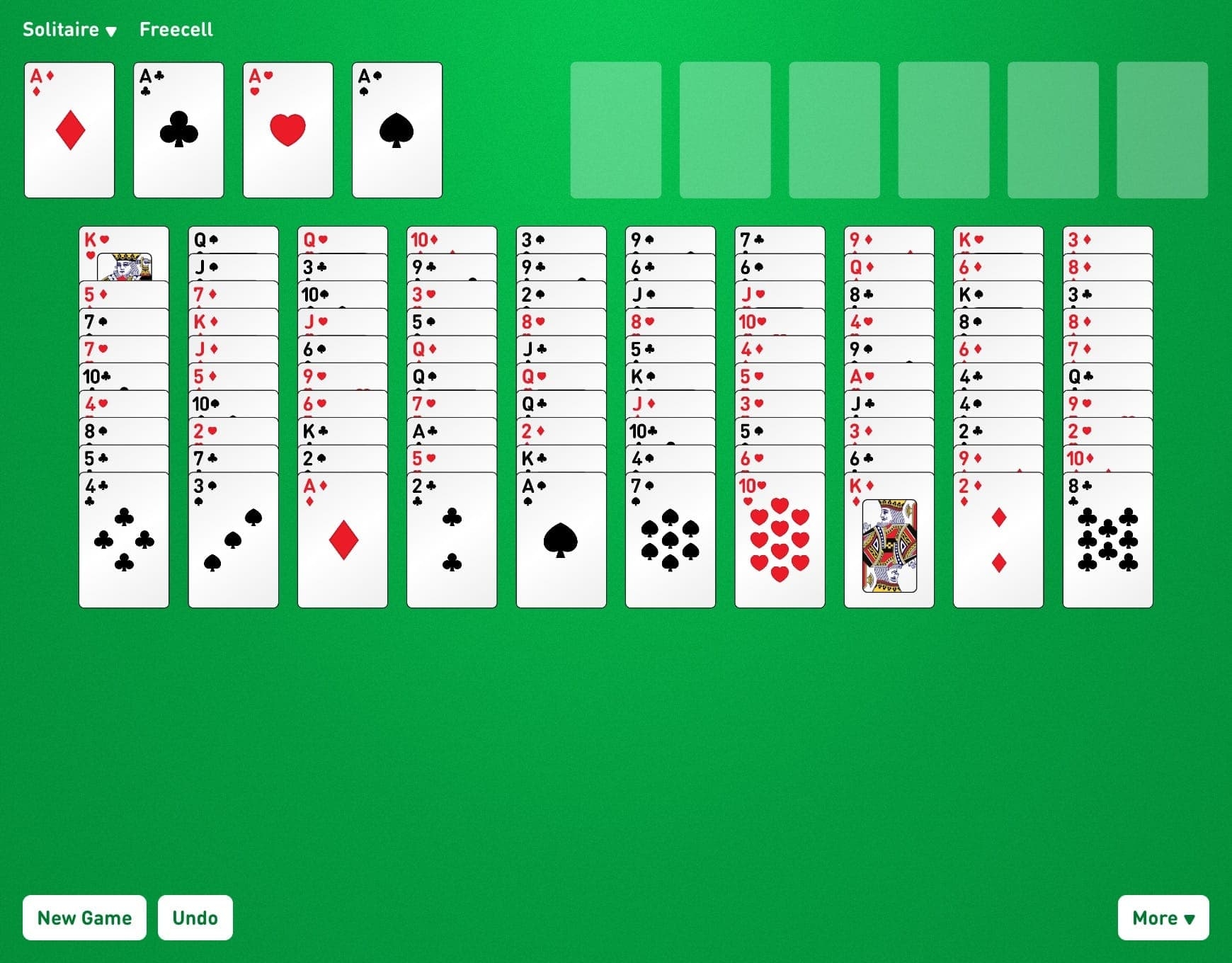 Double FreeCell Solitaire Play Online For Free