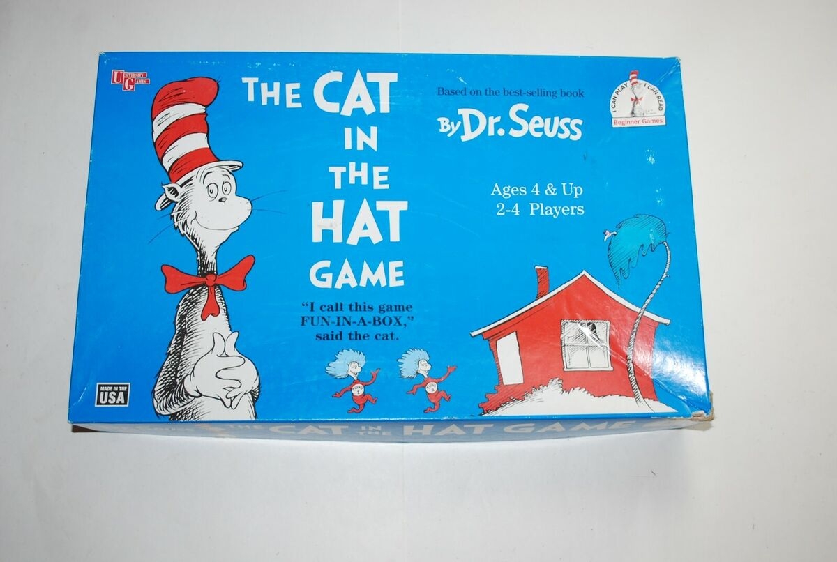 DR SEUSS CAT IN THE HAT BOARD GAME VINTAGE 1996 EBay