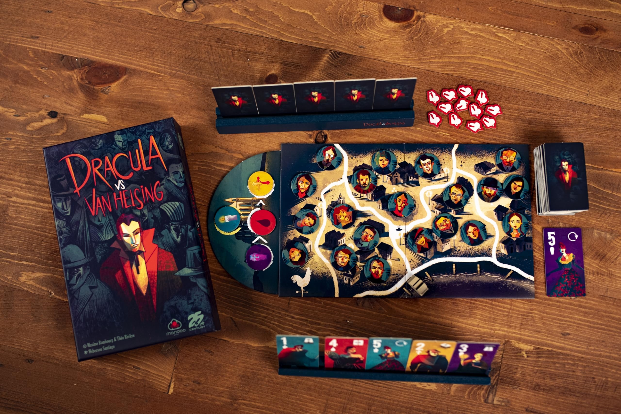 Dracula Vs Van Helsing Two Player Game Save The Town From The Evil Count 25th Century Games Board Games Amazon Canada
