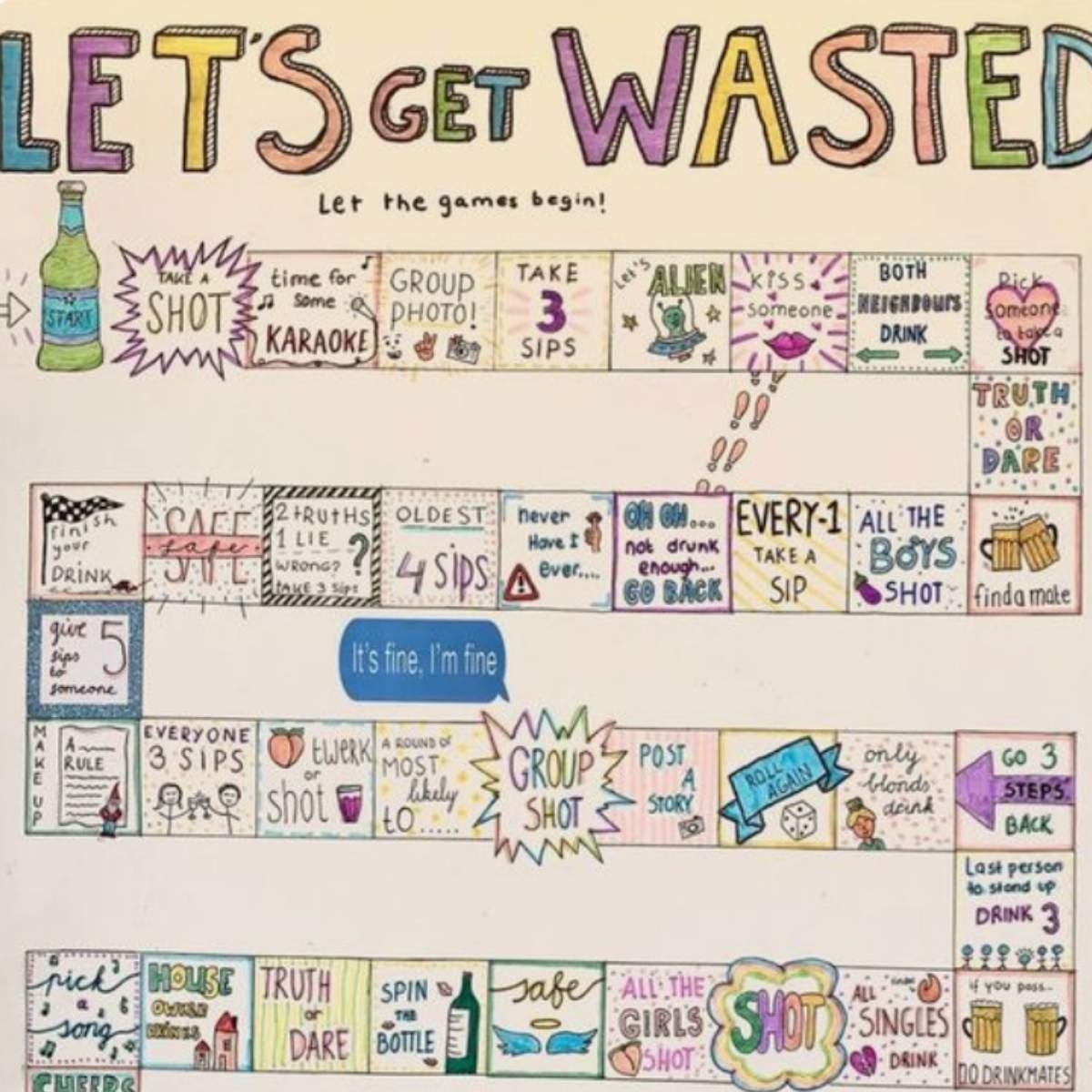Drinking Board Games DIY In 6 Steps Fun Party Pop