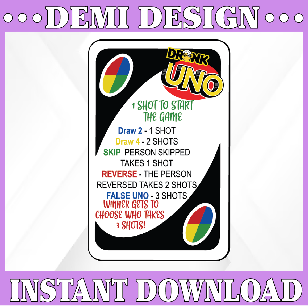 Drunk Card Drink Card Drunk Game SVG PNG DXF Inspire Uplift