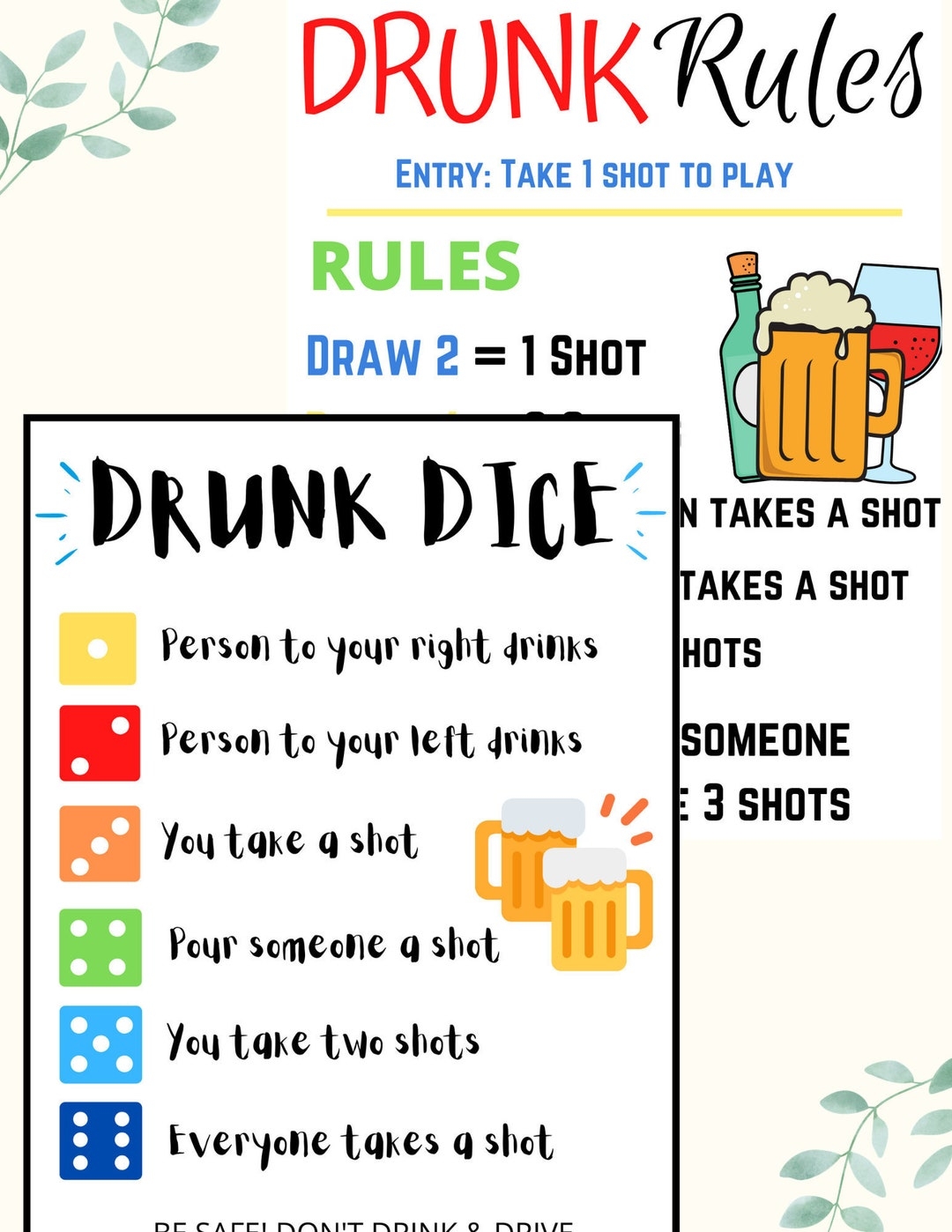 2 player drinking games without cards