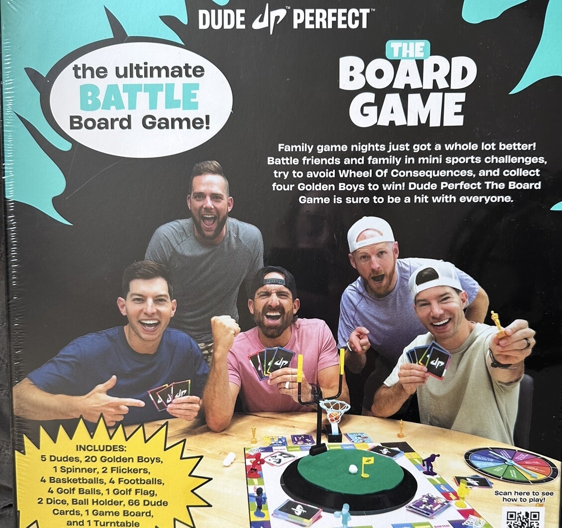 Dude Perfect The Board Game Skills Action Game For All Ages New Sealed EBay