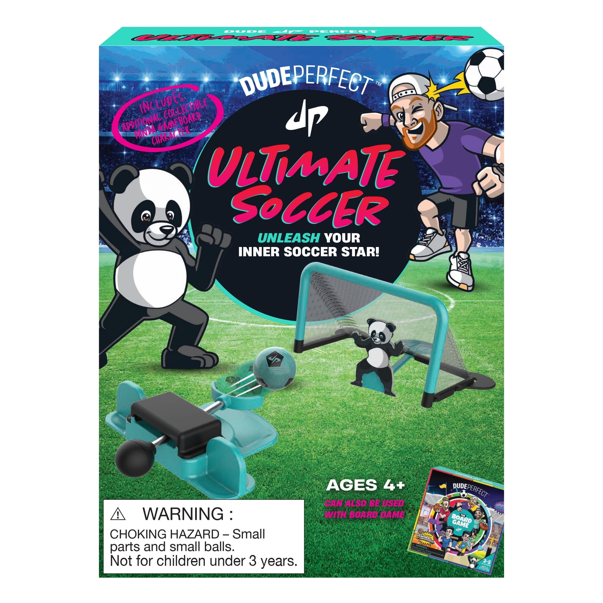 Dude Perfect Ultimate Soccer Goalie Target Toss Table Game All Ages Walmart