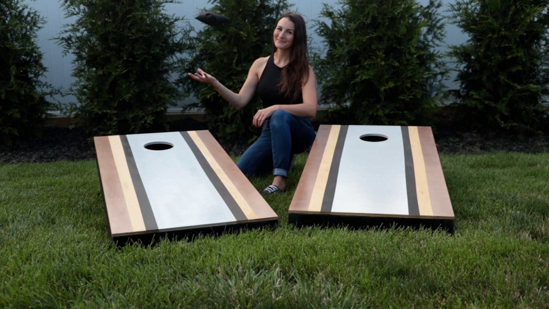 corn hole game board designs
