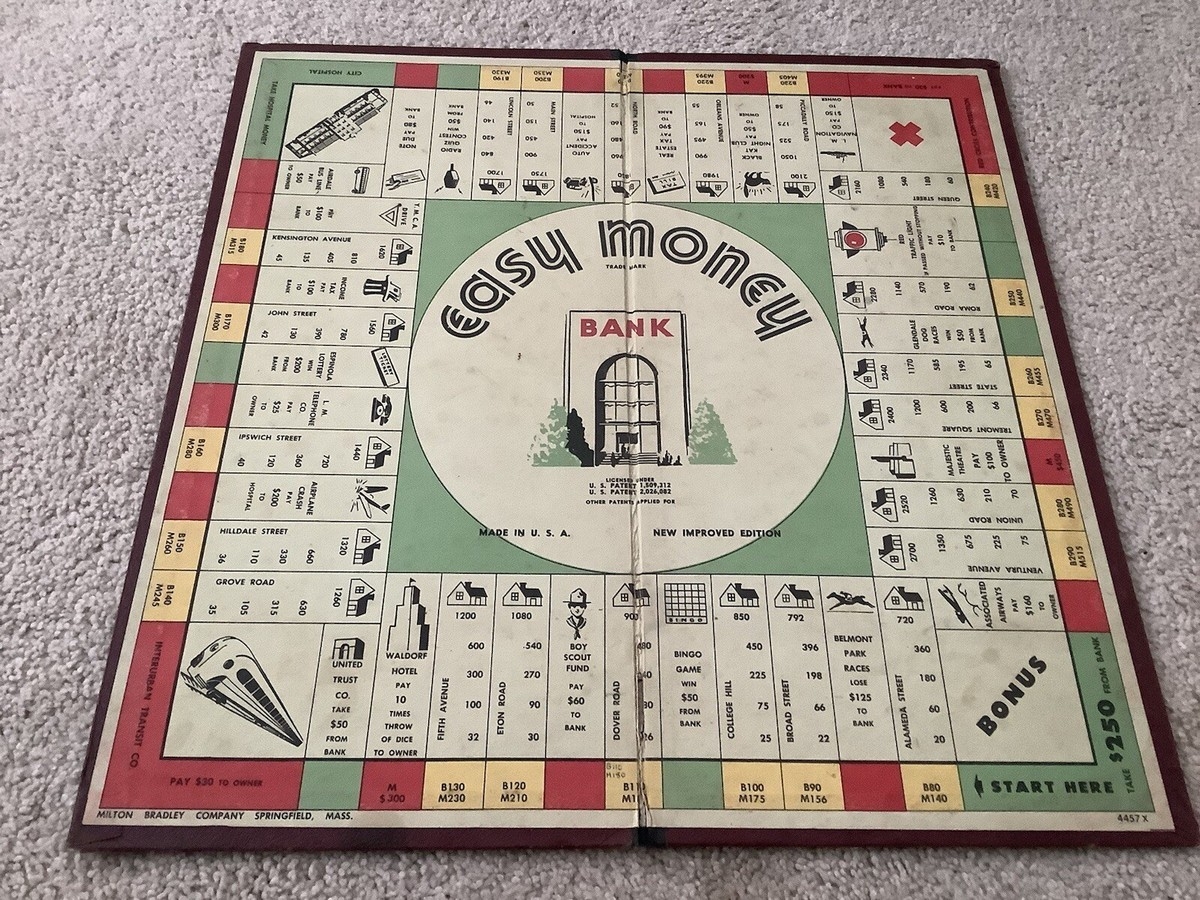 Easy Money Game Board Only 4457x EBay