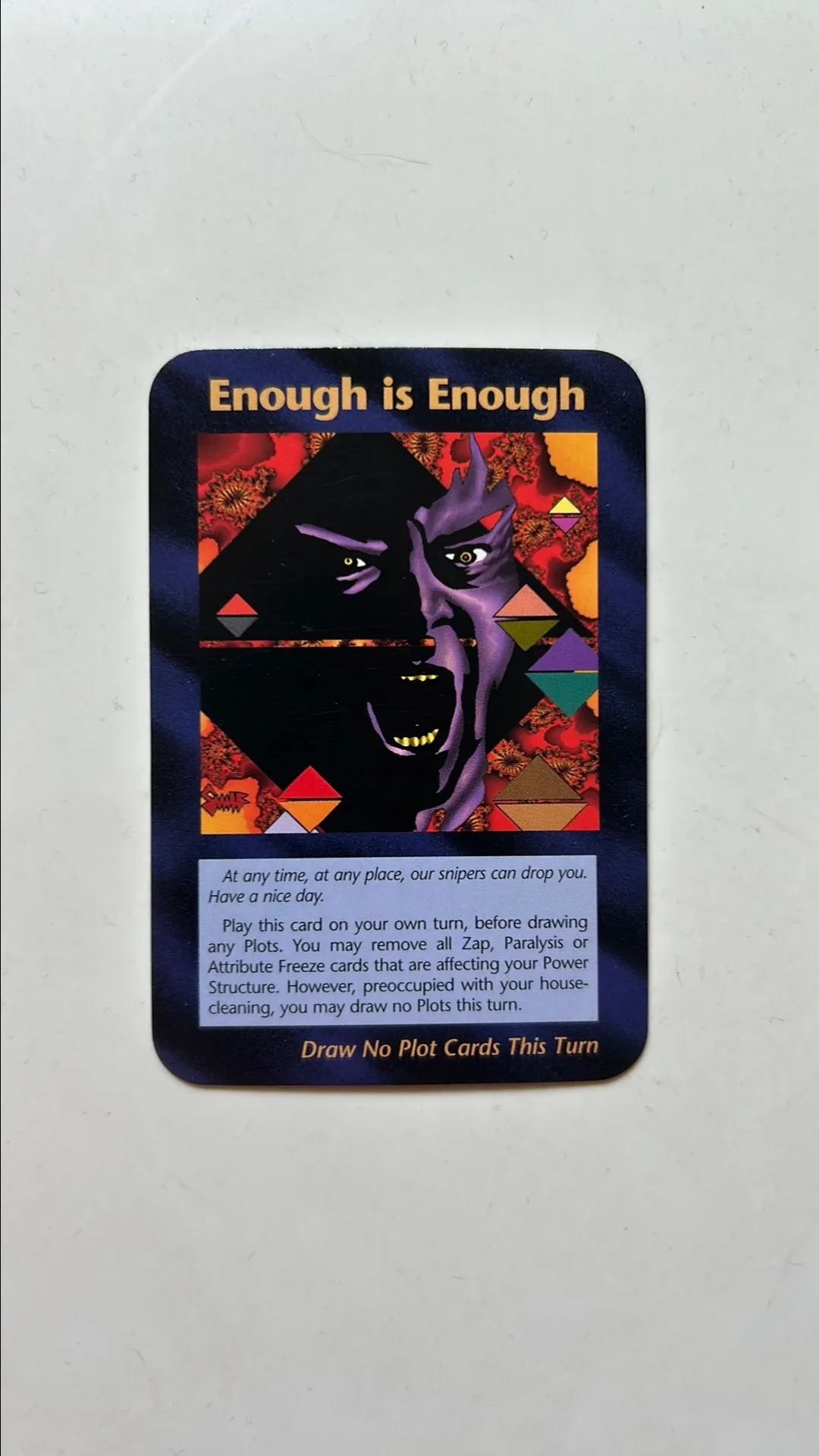 Enough Is Enough Illuminati New World Order Card Donald Trump Whatnot Shop Sell Connect
