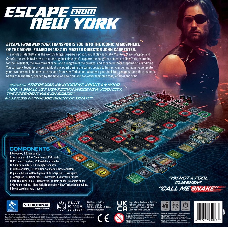 escape from new york board game