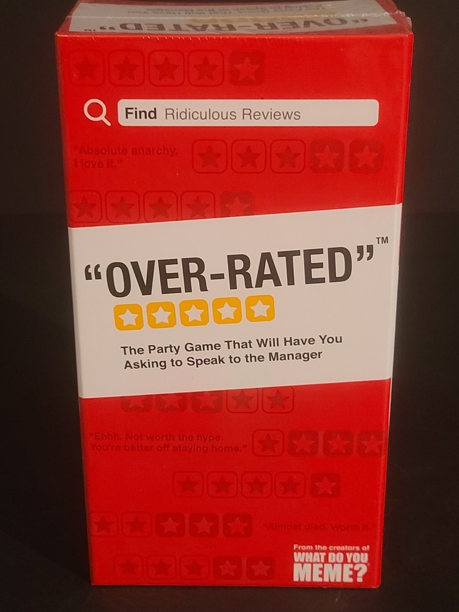 FACTORY SEALED Over Rated Board Game What Do You Meme Card Game Party EBay FACTORY SEALED Over Rated Board Game What Do You Meme Card Game Party EBay