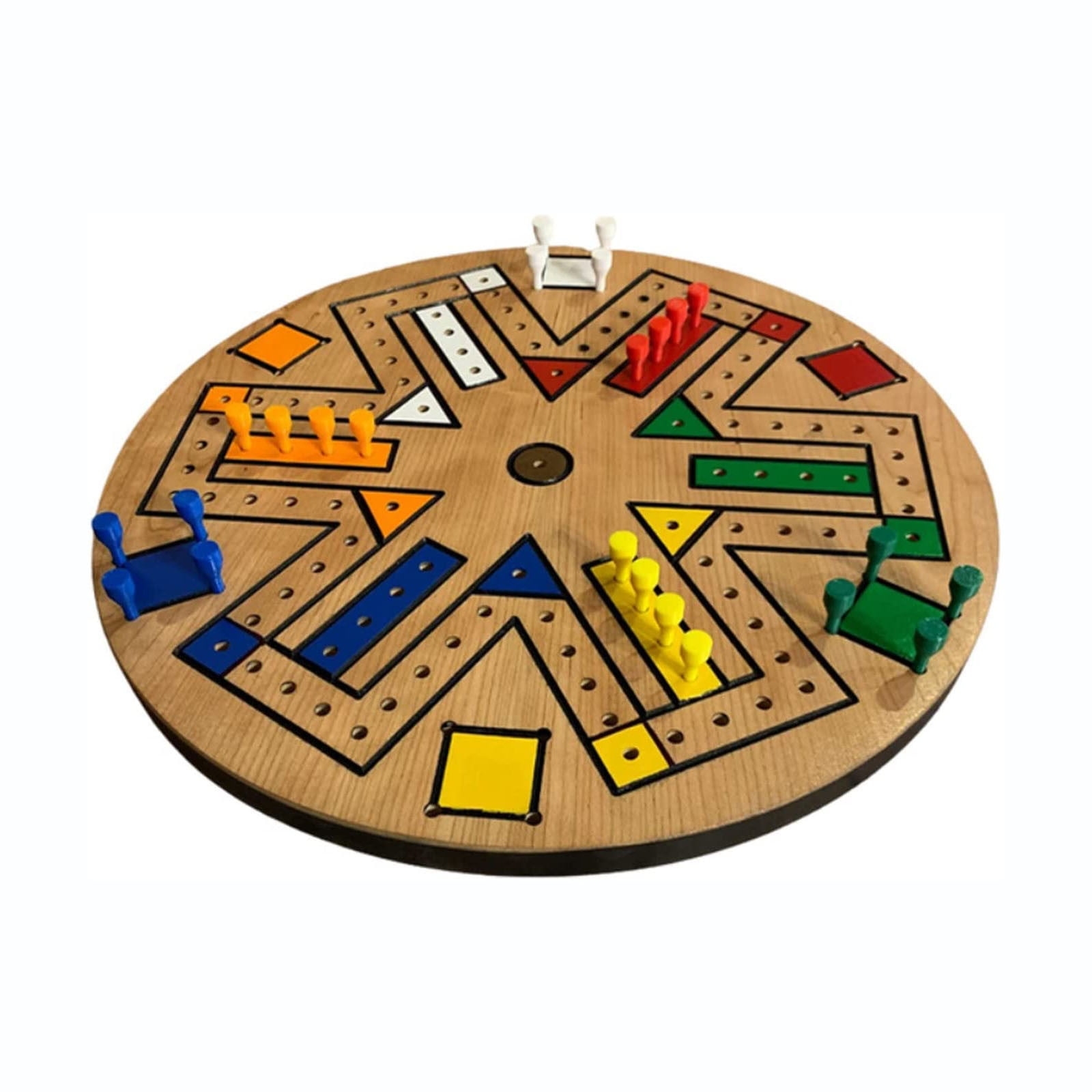 Fast Track Wooden Board Game For Kids Double Sided Track Game For 3 6 Players Classic Strategy Game For Developing Problem Solving And Critical Thinking Skills Walmart
