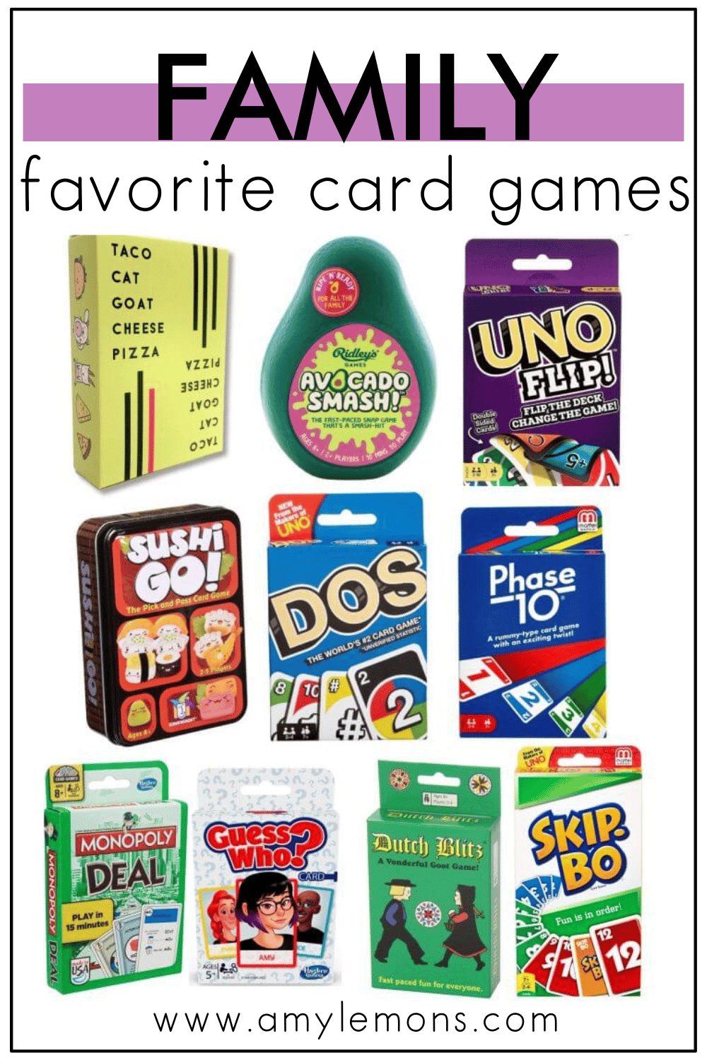 Favorite Card Games For The Family Amy Lemons