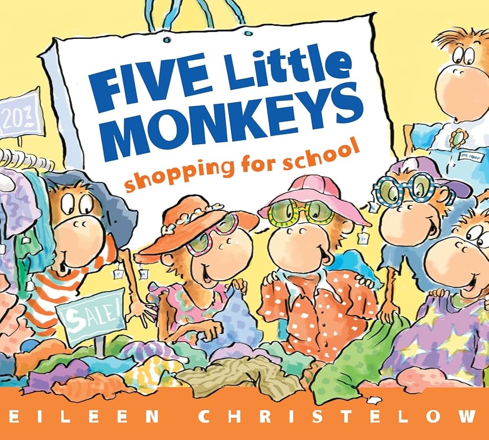 Five Little Monkeys Shopping For School Board Book A Five Little Monkeys Story Christelow Eileen Christelow Eileen 9781328612861 Amazon Books