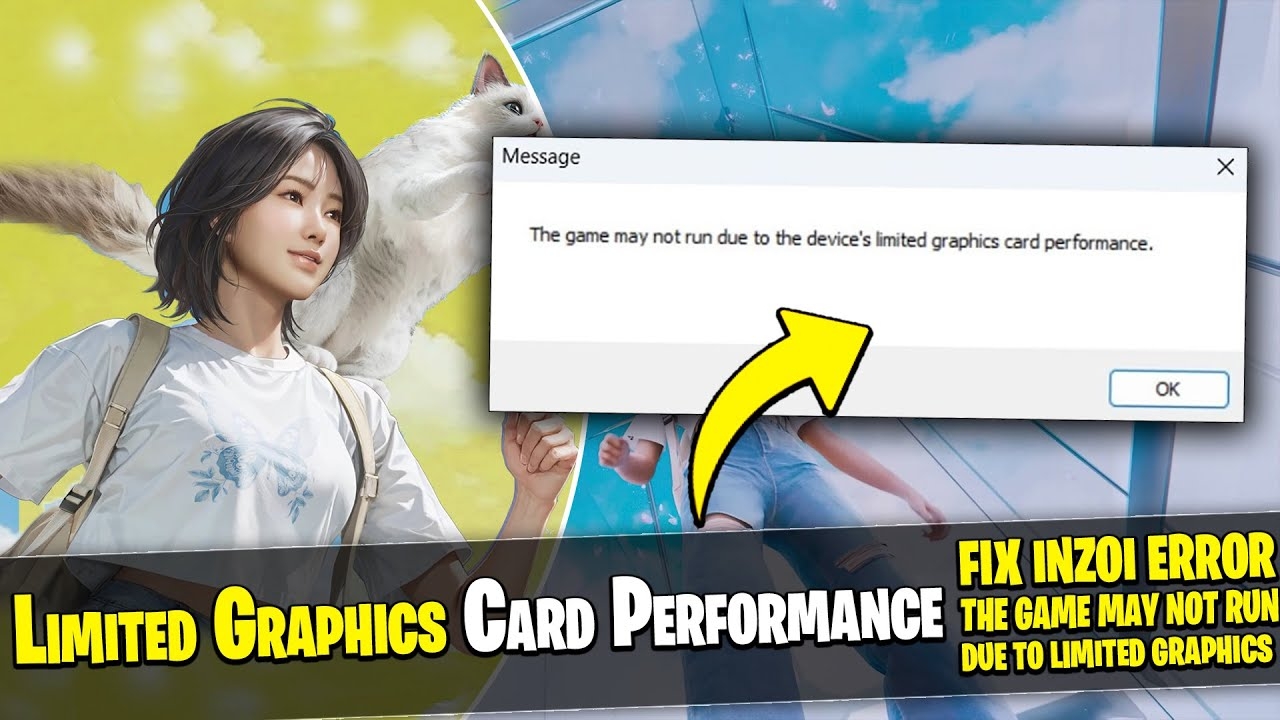  Fix InZOI Error The Game May Not Run Due To Limited Graphics Card Performance YouTube