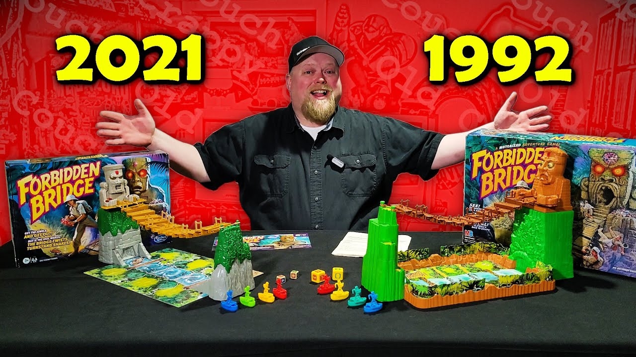 Forbidden Bridge Retro Board Game Review Milton Bradley 1992 Vs Hasbro 2021 YouTube