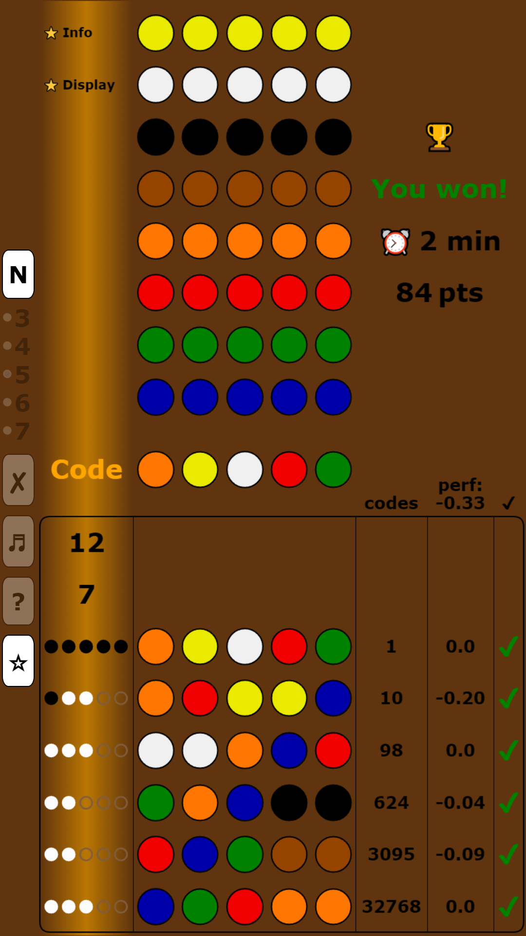 Game Examples Super Master Mind