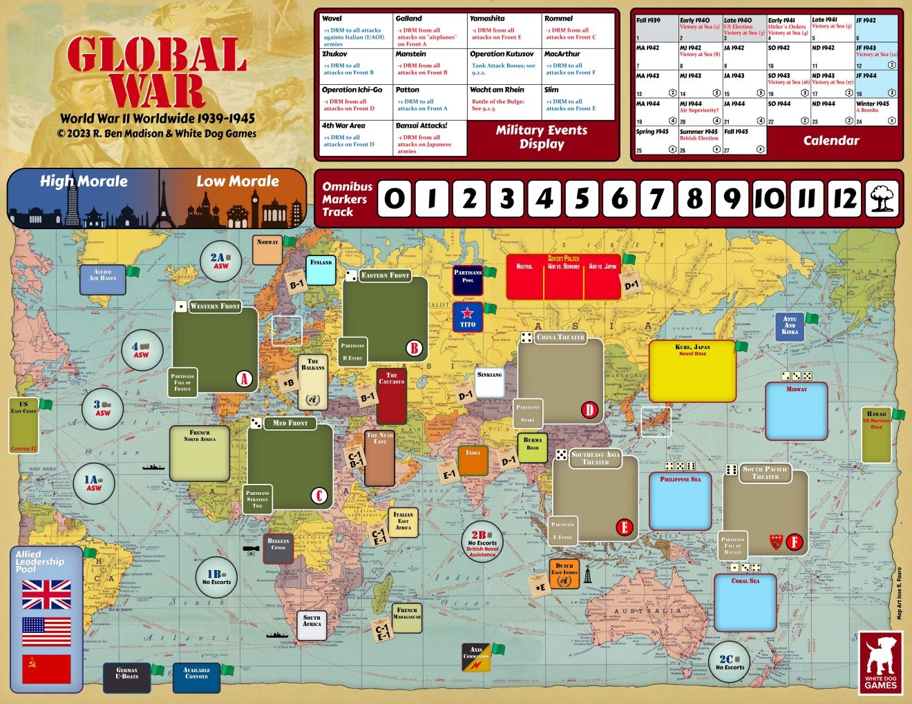 Global War World War II Worldwide 1939 1945 New State Of Siege Game From Ben Madison The Boardgames Chronicle